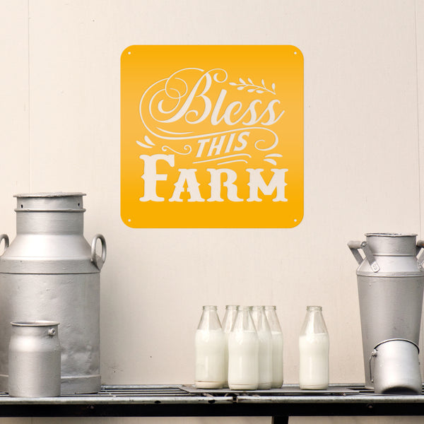 Bless This Farm Metal Sign-Home Decor Sign