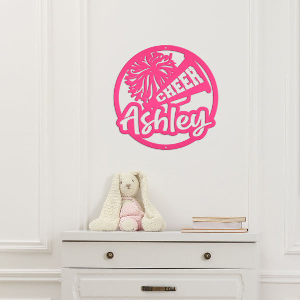 Custom Cheerleading Metal Sign - Senior Gift- Athlete's Gift - Gift For Cheerlearders