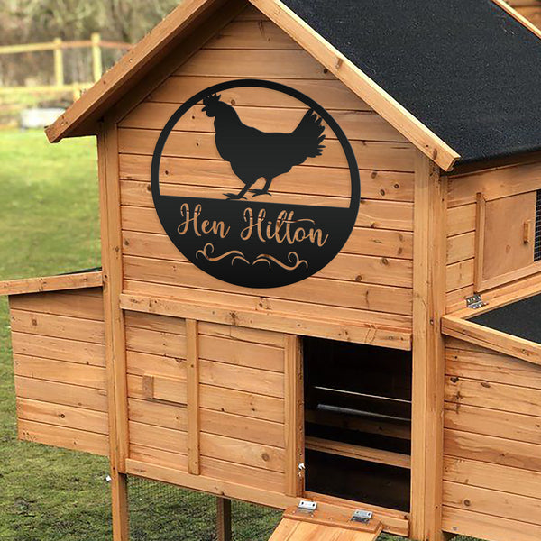 Chicken Coop Sign - Poultry Sign-Personalized Chicken Coop Sign-Custom Chicken Sign