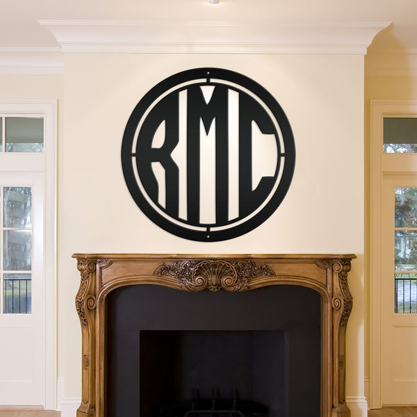 Monogram-Initial-Last Name Sign-Decor-Original Monogram-Wedding Gift-Anniversary Gift