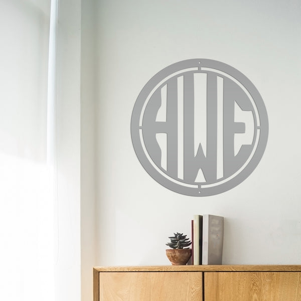 Monogram-Initial-Last Name Sign-Decor-Original Monogram-Wedding Gift-Anniversary Gift