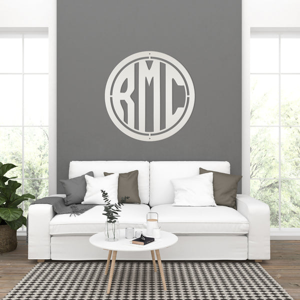 Monogram-Initial-Last Name Sign-Decor-Original Monogram-Wedding Gift-Anniversary Gift