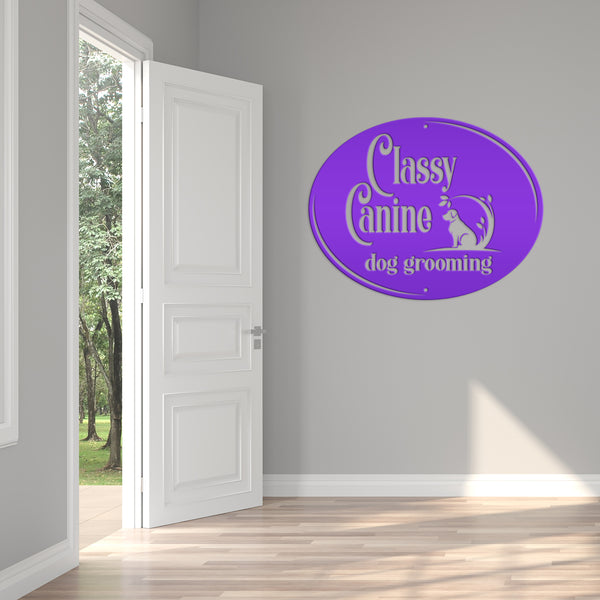 Dog Grooming Business Sign