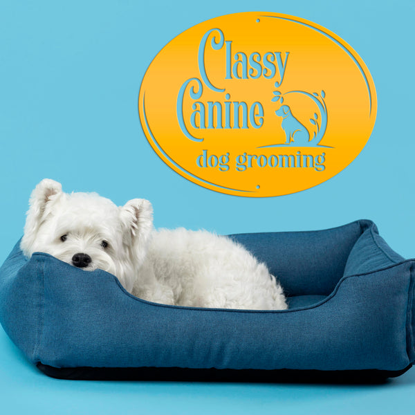 Dog Grooming Business Sign