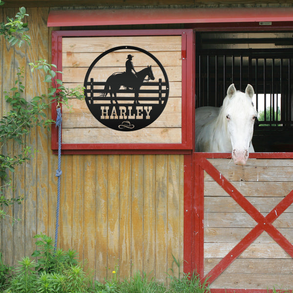 Horse Name Personalized Metal Sign-