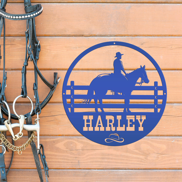 Horse Name Personalized Metal Sign-