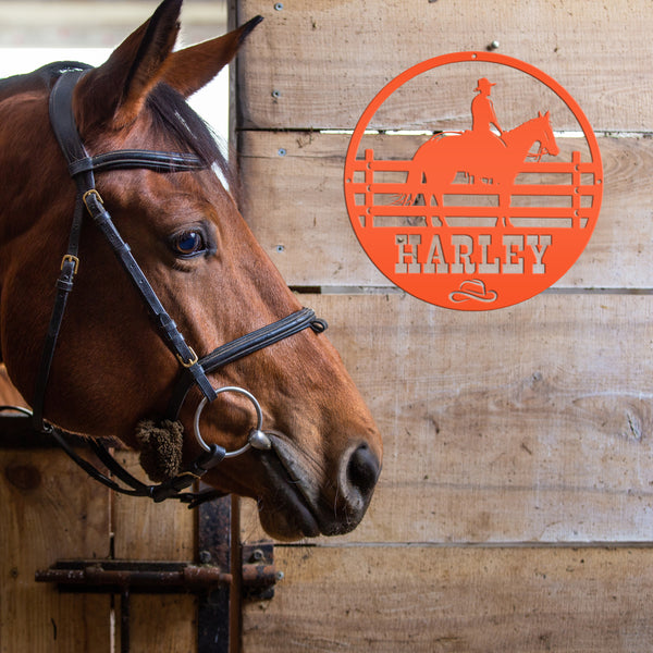 Horse Name Personalized Metal Sign-