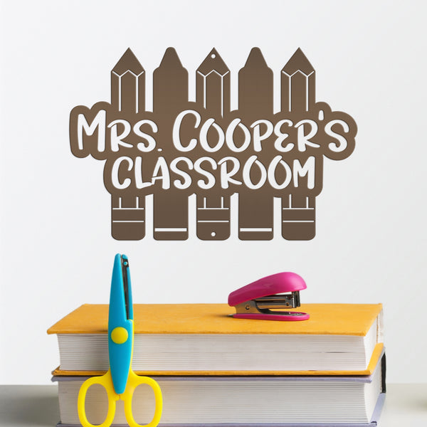 Personalized Teacher's Classroom Metal Sign, Teachers Classroom Decor, Teacher Classroom Wall Decor, Teacher Wall Art