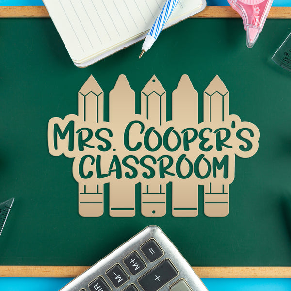 Personalized Teacher's Classroom Metal Sign, Teachers Classroom Decor, Teacher Classroom Wall Decor, Teacher Wall Art