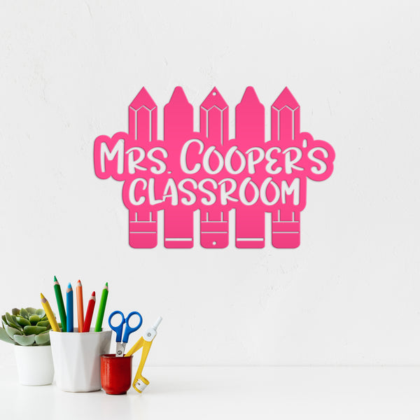 Personalized Teacher's Classroom Metal Sign, Teachers Classroom Decor, Teacher Classroom Wall Decor, Teacher Wall Art