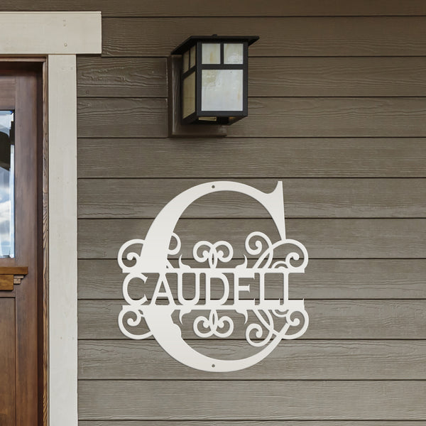 Custom Name Sign, Personalized Wedding Gift, Monogram With Name Sign