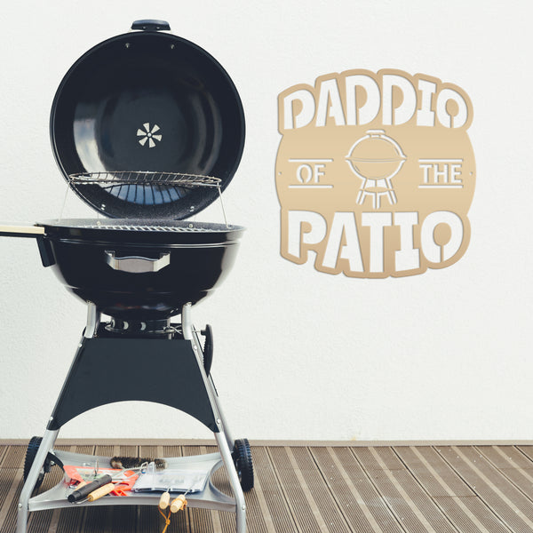Dad Patio Sign, Grill BBQ Patio Wall Decor & Art, Backyard Patio Decor, Fathers Day Gift, Unique for Dad, Dads Patio Sign