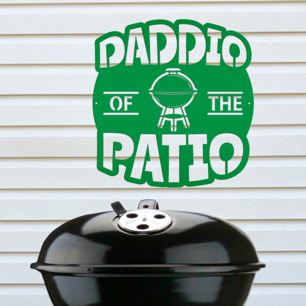 Dad Patio Sign, Grill BBQ Patio Wall Decor & Art, Backyard Patio Decor, Fathers Day Gift, Unique for Dad, Dads Patio Sign