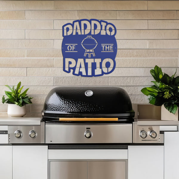 Dad Patio Sign, Grill BBQ Patio Wall Decor & Art, Backyard Patio Decor, Fathers Day Gift, Unique for Dad, Dads Patio Sign