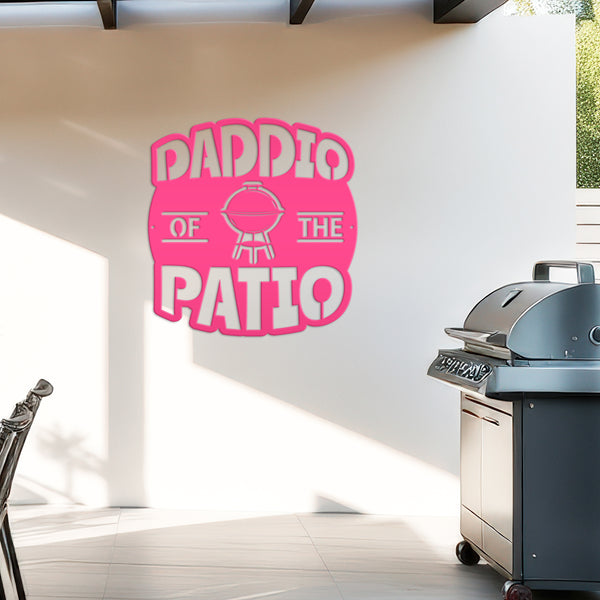 Dad Patio Sign, Grill BBQ Patio Wall Decor & Art, Backyard Patio Decor, Fathers Day Gift, Unique for Dad, Dads Patio Sign