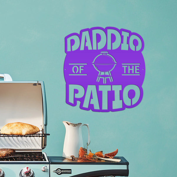Dad Patio Sign, Grill BBQ Patio Wall Decor & Art, Backyard Patio Decor, Fathers Day Gift, Unique for Dad, Dads Patio Sign