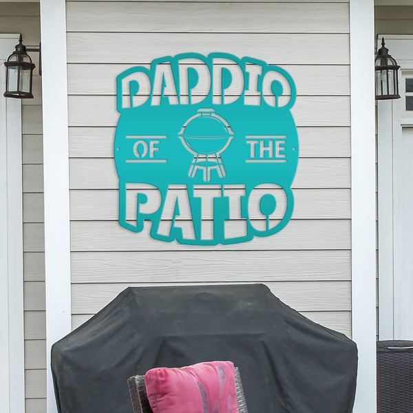 Dad Patio Sign, Grill BBQ Patio Wall Decor & Art, Backyard Patio Decor, Fathers Day Gift, Unique for Dad, Dads Patio Sign
