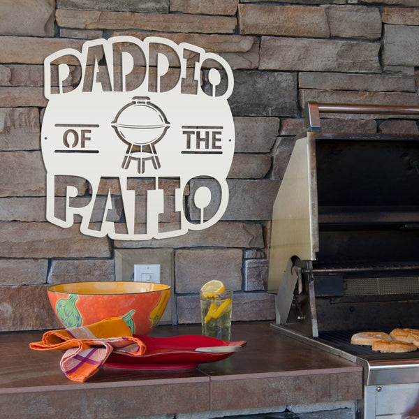 Dad Patio Sign, Grill BBQ Patio Wall Decor & Art, Backyard Patio Decor, Fathers Day Gift, Unique for Dad, Dads Patio Sign