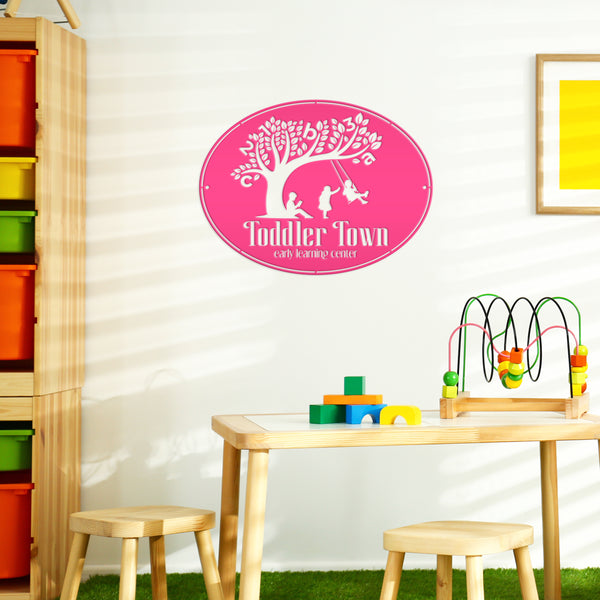 Custom Daycare Business Metal Sign, Child Daycare Preschool Sign, Daycare Personalized Sign, Daycare Business Signage, Daycare Wall Decor , Daycare Wall Art, Daycare Business Wall Signage, Preschool Wall Decor