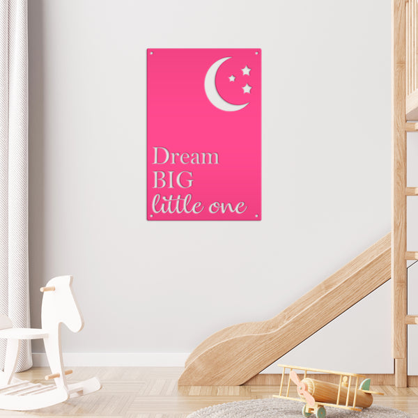 Dream Big Little One Sign, Nursery Wall Decor, Nursery Wall Art Sign, Nursery Words & Sayings