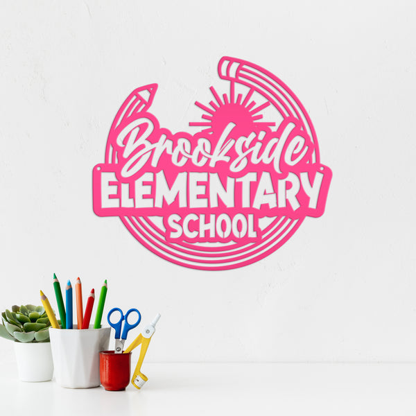 Custom School Name Metal Sign , Custom Daycare Sign, Preschool Classroom Sign, Home Daycare Metal Sign Wall Decor, Preschool Entrance Sign , Preschool Business Custom