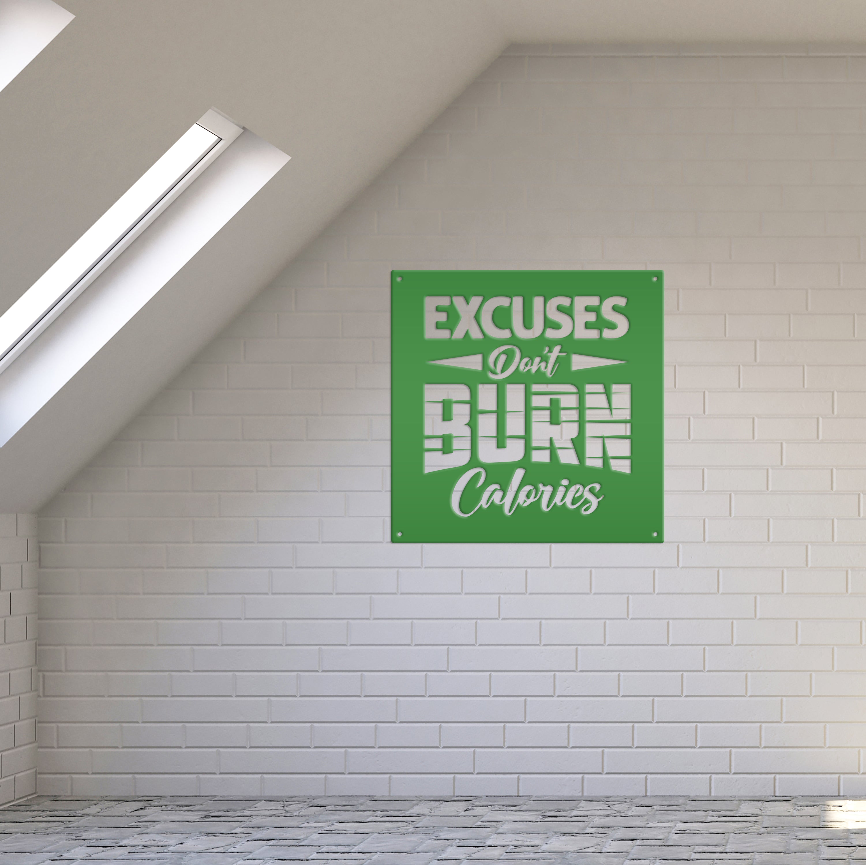 Excuses Don't Burn Calories' Poster, picture, metal print, paint by Nandita bhattacharya Excuses Don't Burn Calories' Poster, picture, metal print, paint by Nandita bhattacharya