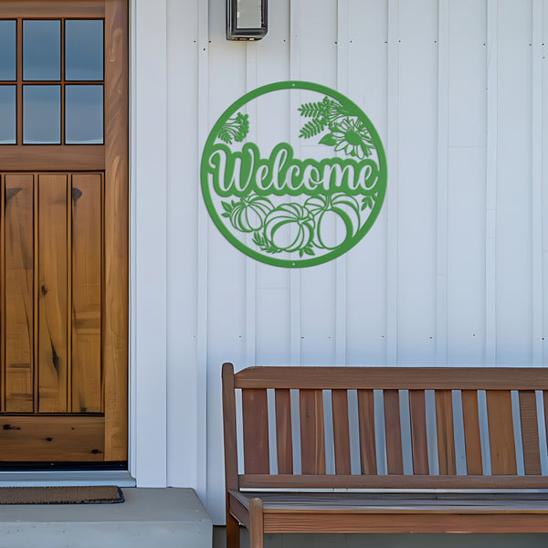 Fall Welcome Sign Front Door, Welcome Fall Sign Decor, Welcome Pumpkin Decor, Pumpkin Welcome Sign Door Hanger, Fall Pumpkin Entryway Decor, Fall Pumpkin Wreath Decor