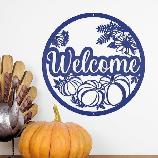 Fall Welcome Sign Front Door, Welcome Fall Sign Decor, Welcome Pumpkin Decor, Pumpkin Welcome Sign Door Hanger, Fall Pumpkin Entryway Decor, Fall Pumpkin Wreath Decor