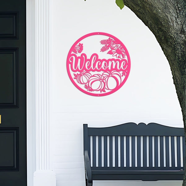 Fall Welcome Sign Front Door, Welcome Fall Sign Decor, Welcome Pumpkin Decor, Pumpkin Welcome Sign Door Hanger, Fall Pumpkin Entryway Decor, Fall Pumpkin Wreath Decor