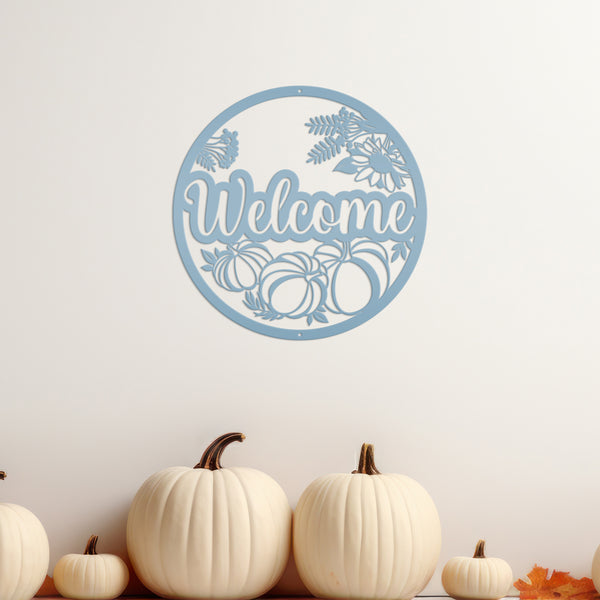 Fall Welcome Sign Front Door, Welcome Fall Sign Decor, Welcome Pumpkin Decor, Pumpkin Welcome Sign Door Hanger, Fall Pumpkin Entryway Decor, Fall Pumpkin Wreath Decor