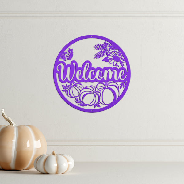 Fall Welcome Sign Front Door, Welcome Fall Sign Decor, Welcome Pumpkin Decor, Pumpkin Welcome Sign Door Hanger, Fall Pumpkin Entryway Decor, Fall Pumpkin Wreath Decor