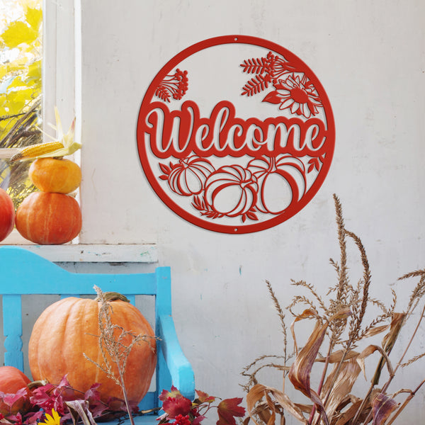 Fall Welcome Sign Front Door, Welcome Fall Sign Decor, Welcome Pumpkin Decor, Pumpkin Welcome Sign Door Hanger, Fall Pumpkin Entryway Decor, Fall Pumpkin Wreath Decor