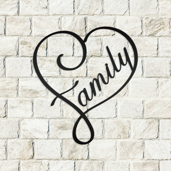 Heart Family Wall Art-Heart Shaped Decor-Heart Theme-Valentines Day Decor-Heart Shaped Wall Decor for Home