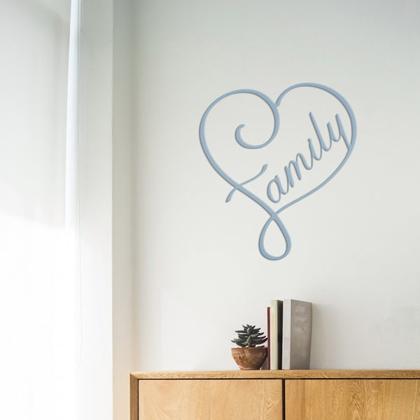 Heart Family Wall Art-Heart Shaped Decor-Heart Theme-Valentines Day Decor-Heart Shaped Wall Decor for Home