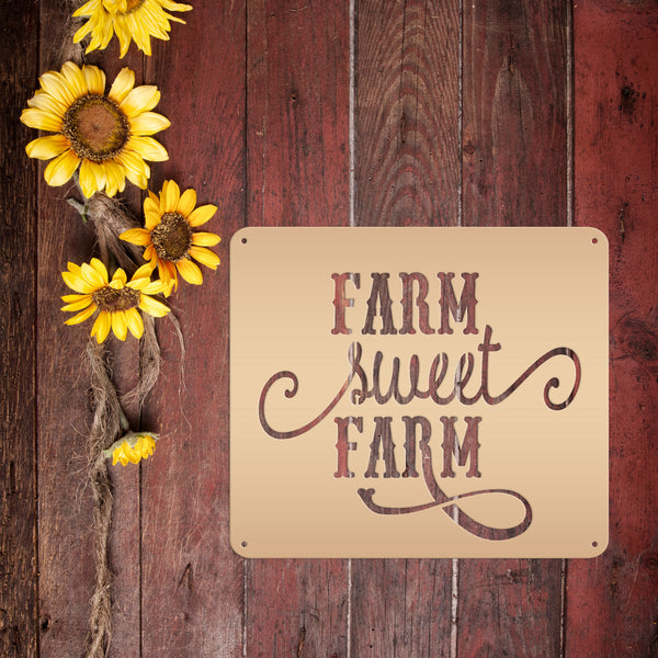 Farm Sweet Farm Wall Decor, Farmhouse Wall Art , Farm Home Decor, Rustic Farmhouse Wall Decor, Farm Wall Hanging Signs