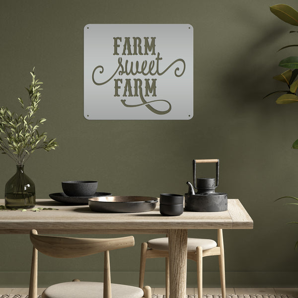 Farm Sweet Farm Wall Decor, Farmhouse Wall Art , Farm Home Decor, Rustic Farmhouse Wall Decor, Farm Wall Hanging Signs