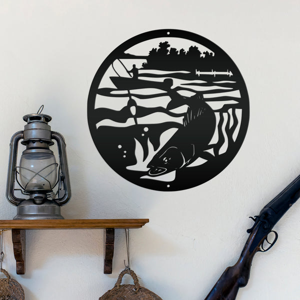 Fishing Wall Art-Fishing Gift -Fishing Sign & Decor-Fathers Day Gift
