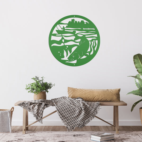Fishing Wall Art-Fishing Gift -Fishing Sign & Decor-Fathers Day Gift