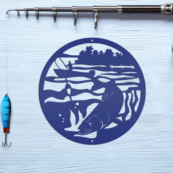 Fishing Wall Art-Fishing Gift -Fishing Sign & Decor-Fathers Day Gift