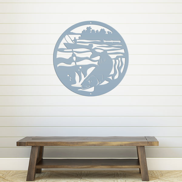 Fishing Wall Art-Fishing Gift -Fishing Sign & Decor-Fathers Day Gift