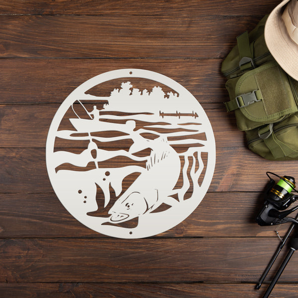Fishing Wall Art-Fishing Gift -Fishing Sign & Decor-Fathers Day Gift
