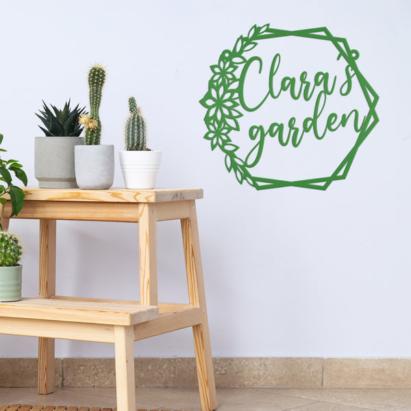 Outdoor Custom Garden Sign, Mother's Day Gift, Grandmas Garden Sign, Sign for the Garden, Floral Garden Sign, Garden Wall Decor Outdoors, Garden Gift