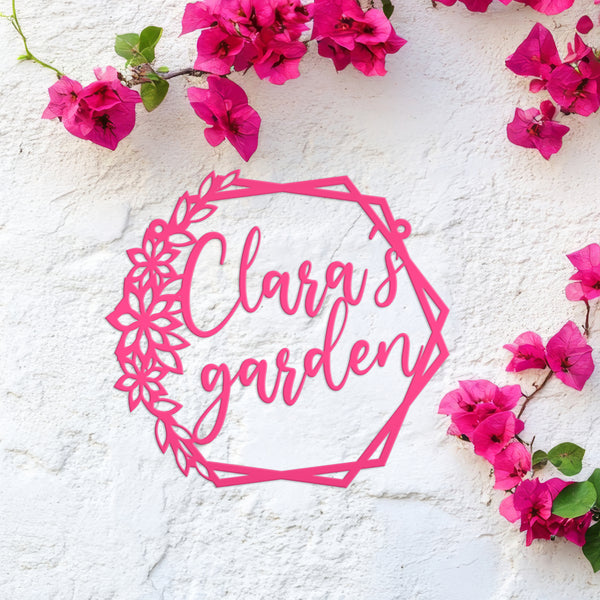 Outdoor Custom Garden Sign, Mother's Day Gift, Grandmas Garden Sign, Sign for the Garden, Floral Garden Sign, Garden Wall Decor Outdoors, Garden Gift