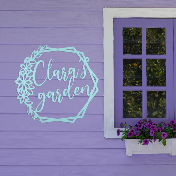 Outdoor Custom Garden Sign, Mother's Day Gift, Grandmas Garden Sign, Sign for the Garden, Floral Garden Sign, Garden Wall Decor Outdoors, Garden Gift