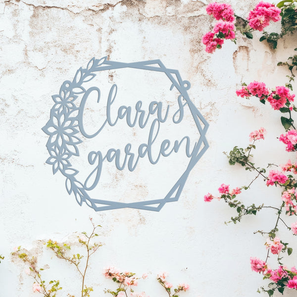 Outdoor Custom Garden Sign, Mother's Day Gift, Grandmas Garden Sign, Sign for the Garden, Floral Garden Sign, Garden Wall Decor Outdoors, Garden Gift