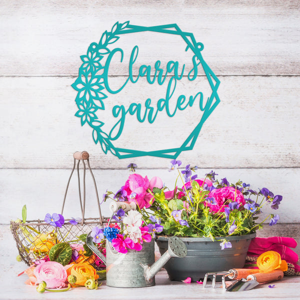 Outdoor Custom Garden Sign, Mother's Day Gift, Grandmas Garden Sign, Sign for the Garden, Floral Garden Sign, Garden Wall Decor Outdoors, Garden Gift