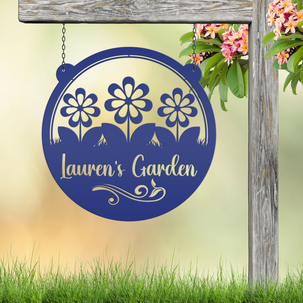 Custom Outside Flower Sign, Personalized Hanging Garden Sign, Mother's Day Gift, Flower Shop Sign, Greenhouse Decor, Florist Business Sign
