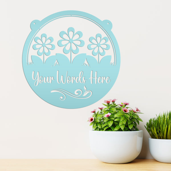 Custom Outside Flower Sign, Personalized Hanging Garden Sign, Mother's Day Gift, Flower Shop Sign, Greenhouse Decor, Florist Business Sign