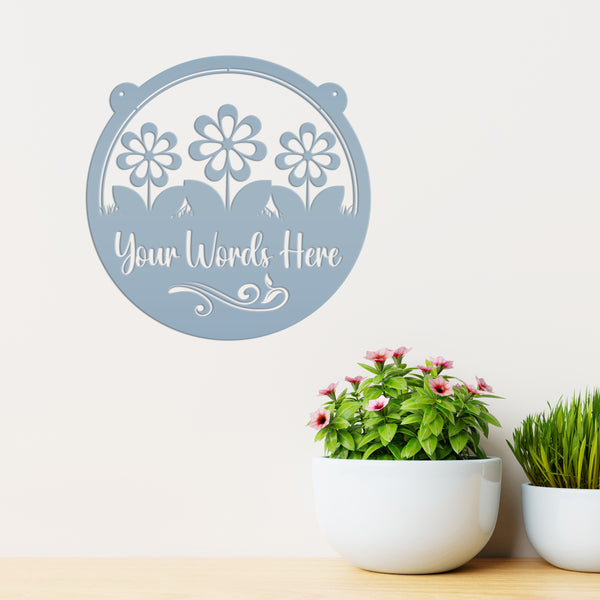 Custom Outside Flower Sign, Personalized Hanging Garden Sign, Mother's Day Gift, Flower Shop Sign, Greenhouse Decor, Florist Business Sign