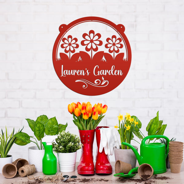 Custom Outside Flower Sign, Personalized Hanging Garden Sign, Mother's Day Gift, Flower Shop Sign, Greenhouse Decor, Florist Business Sign